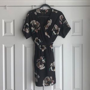 Purple Floral Wrap Dress | Ann Taylor